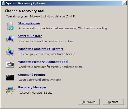 How To Restore A Backup In Vista
