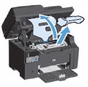 Imagem: Remover a embalagem do cartucho de impressão.