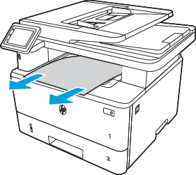 HP LaserJet Pro MFP M329, M428, M429 - Eliminación de atascos de papel en  la bandeja de salida | Soporte al cliente de HP®