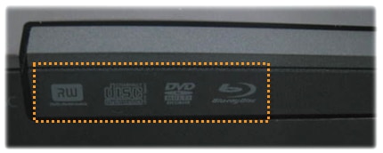 ヒューレットパッカードノートパソコンと外付けDVDドライブ