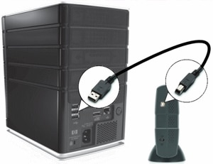 HP MediaSmart Server - Instalación y extracción de un multiplicador de puertos  SATA, una unidad eSATA o una unidad de disco USB externa | Soporte al  cliente de HP®