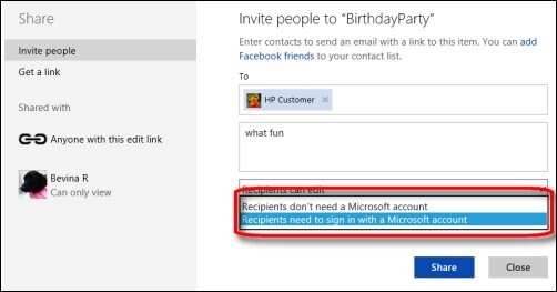 The Recipients need to sign in with a Microsoft account selection in OneDrive