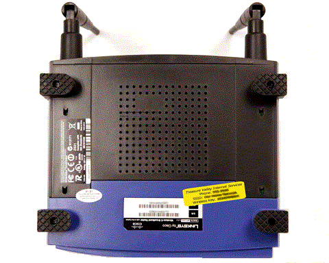 Image: Example of a router label