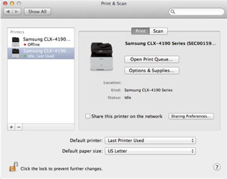 Samsung laserskrivare - lägga till en nätverksansluten skrivare i Mac OS X  | HP® kundsupport