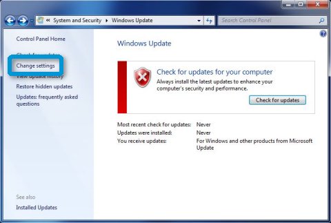 how to disable automatic updates windows 8