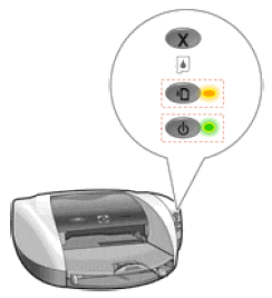 Voyants clignotants sur l'imprimante HP Deskjet série 5550 | Assistance  clientèle HP®