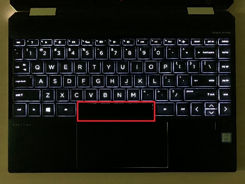 hp laptop spacebar not working