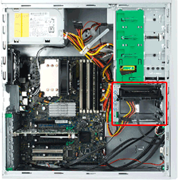 HP Z400 - ハードディスクの交換方法 | HP®カスタマーサポート