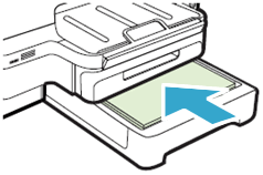 Image: Reinserting Tray 2 into the printer.
