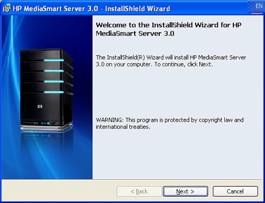 install hp mediasmart server software.pkg