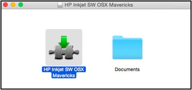 HP Inkjet SW OSX in the installer window
