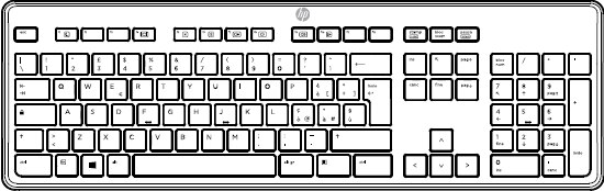 International HP Keyboard 441214-B31
