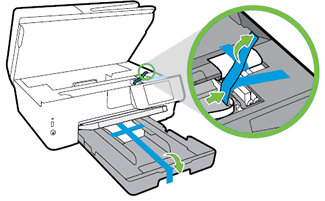 Image: Remove all packing materials from inside the printer
