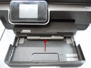 e-All-in-One-Gerät der Druckerserie HP Photosmart 6510 - Fehlermeldung  "Kein Papier" wird auf dem Bedienfeld angezeigt und der  e-All-in-One-Drucker zieht kein Papier ein bzw. führt kein Papier zu | HP®  Kundensupport
