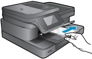 Het foutbericht 'Papierstoring' wordt weergegeven op de HP Photosmart 7520  e-All-in-One printerserie | HP® Klantondersteuning