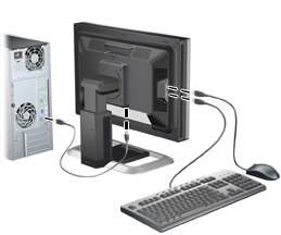 HP LP2275w and LP2475w LCD Monitors - Setting Up the Monitor | HP® Customer  Support