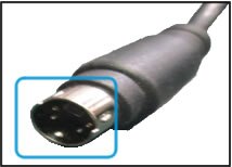 Beispiel für Schäden am PS/2-Kabel