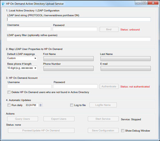 HP JetAdvantage On Demand - Configuración del servicio de carga Active  Directory Upload Service | Soporte al cliente de HP®