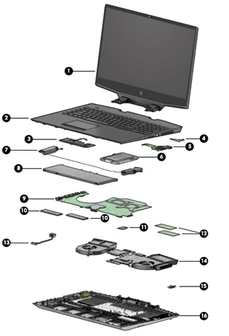 OMEN by HP 17-cb0000 Laptop PC Series - Illustrated Parts | HP® Customer  Support