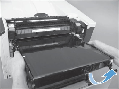 Imprimante HP Color LaserJet séries CP5225 et CP5525 - Préparation de la  courroie de transfert interne (ITB) pour l'expédition | Assistance  clientèle HP®