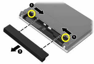Hp Probook 4x2xs Notebook Pc シリーズ バッテリパックの取り外し 取り付け方 Hp カスタマーサポート