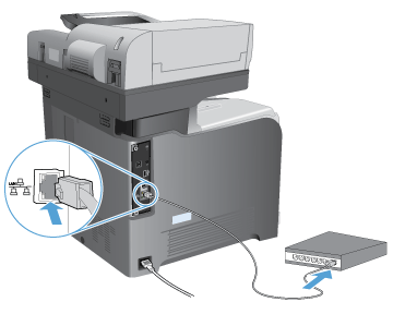 HP LaserJet Enterprise 500 Color MFP M575 - Verbinden des Druckers mit  einem Netzwerk per Netzwerkkabel und Installieren der Software (OS X) | HP®  Kundensupport