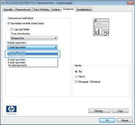 HP LaserJet Pro 400 M401 - Több oldal nyomtatása egy lapra Windows esetében  | HP® Ügyféltámogatás