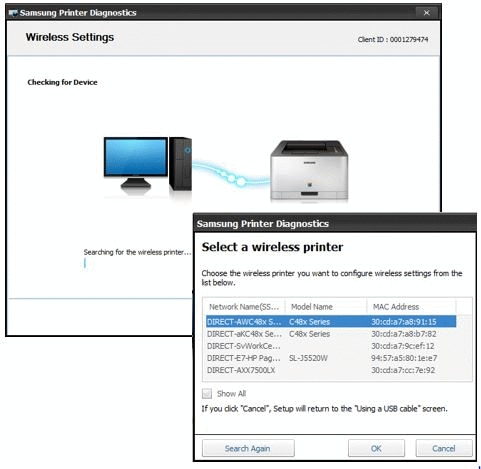 Impresoras Samsung - Configuración de los valores inalámbricos en el  diagnóstico de impresoras Samsung | Soporte al cliente de HP®