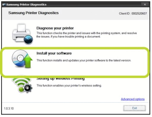Stampanti Samsung - Aggiornamento del software tramite Samsung Printer  Diagnostics | Assistenza clienti HP®