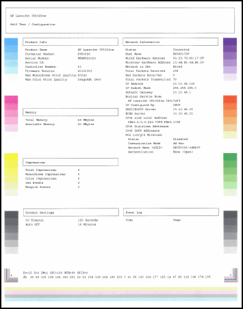 Hp color printer test page pdf