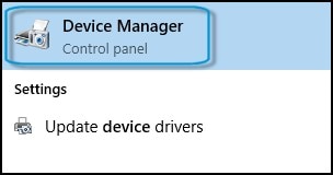 Search results for device manager