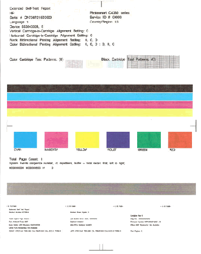 print test page hp printer without computer
