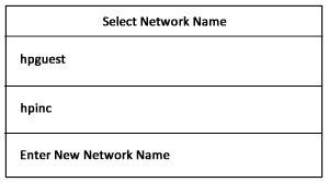 Example of network names