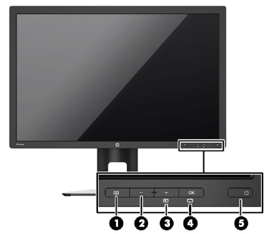 HP Z Display Z30i 30-inch IPS LED Backlit Monitor - Identifying Components  | HP® Customer Support