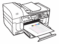 L'imprimante imprime une page vierge ou n'imprime pas en noir et blanc ou  en couleur : Imprimante tout-en-un HP Officejet séries J6400 | Assistance  clientèle HP®