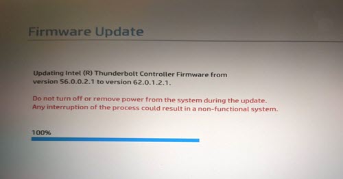 bios thunderbolt firmware update