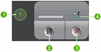 Resume button on hp printer