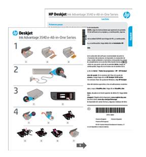 Impresoras Todo-en-Uno HP Deskjet Ink Advantage serie 3540 - Contenido de  la caja | Soporte al cliente de HP®