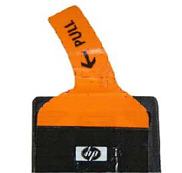 Orange pull tab on the ink cartridge