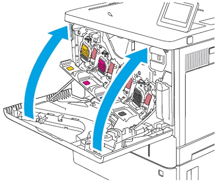 HP Color LaserJet Enterprise MFP M577 - Replace the toner cartridges | HP®  Customer Support