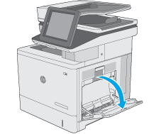 Stampante multifunzione HP Color LaserJet Enterprise M577 - Caricare la  carta nel vassoio 1 (vassoio multifunzione) | Assistenza clienti HP®