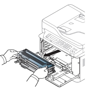 Stampante multifunzione laser a colori Samsung Xpress SL-C460, SL-C462,  SL-C463, SL-467 - Sostituzione del contenitore del toner di scarto |  Assistenza clienti HP®