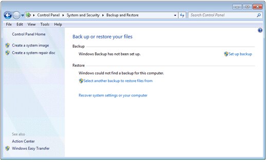 Copia Seguridad Windows Vista Starter