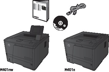 HP LaserJet Pro 400 Printer M401 - Tulostimen asentaminen (laitteisto) (dn-  ja dw-mallit) | HP®-asiakastuki