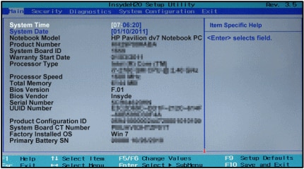 insydeh20 setup utility hp drivers