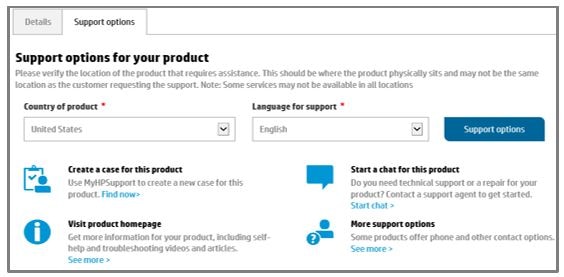 Support options for your product