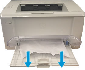 מדפסות HP LaserJet M102-M106 - שגיאת חסימת נייר | תמיכת הלקוחות של HP®‎