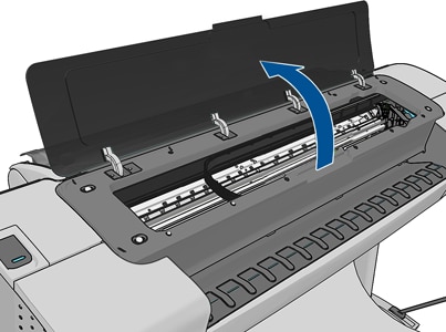 HP Designjet T790 and T1300 ePrinter Series - The paper has jammed | HP®  Customer Support