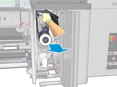 HP Latex 3000 Printer Series - Remplacement du rouleau de nettoyage des  têtes d'impression | Assistance clientèle HP®