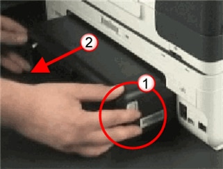 how to load paper into an hp officejet pro 8500 a910
